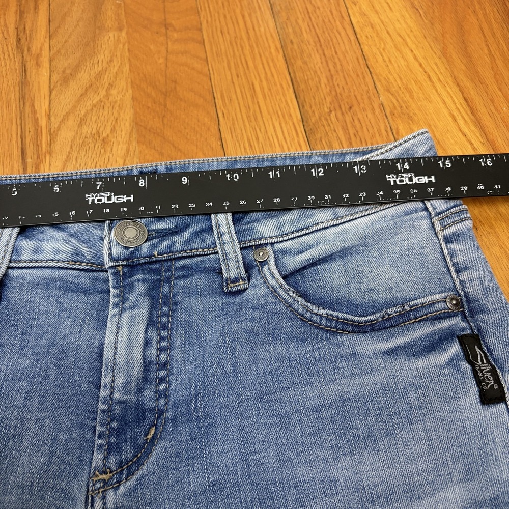 Silver Jeans Co Avery Skinny Jeans Womens 28x29 Blue Medium Wash Stretch‎ Denim - Picture 6 of 9